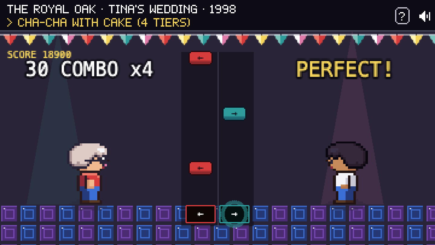 Pixel party minigame to play together in front of the TV.