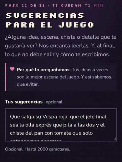 La guía: un espacio abierto para tus ideas, escenas y chistes.